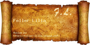 Feller Lilla névjegykártya